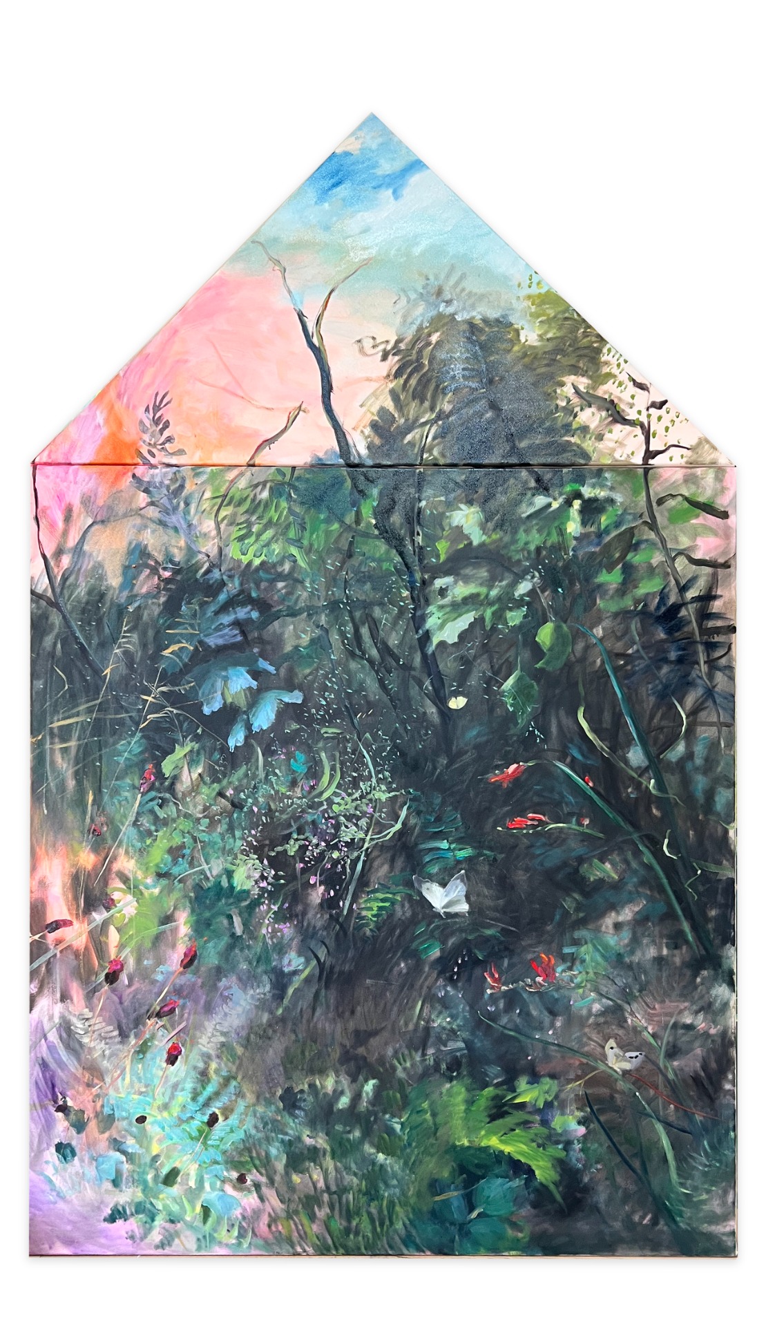130 x 215 cm. Olieverf 2026 almost known werk sylvia Frankena