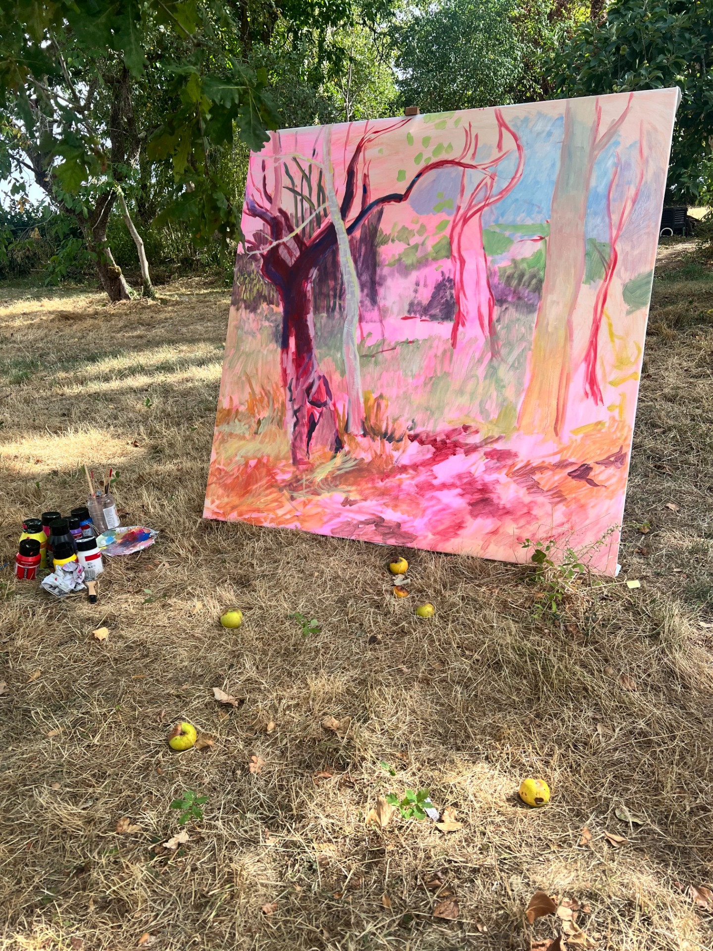 The clearing 190x 170 cm. Acrylverf 2026